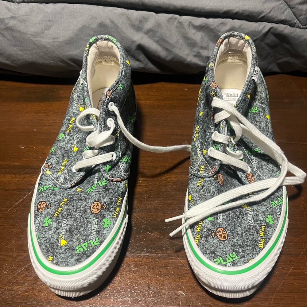 Shoes with Green‎ Accents